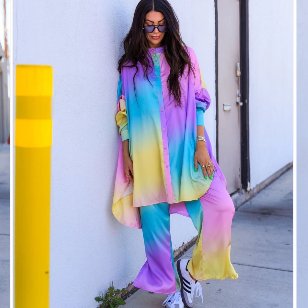 Dressed in LaLa Satin Palysuit